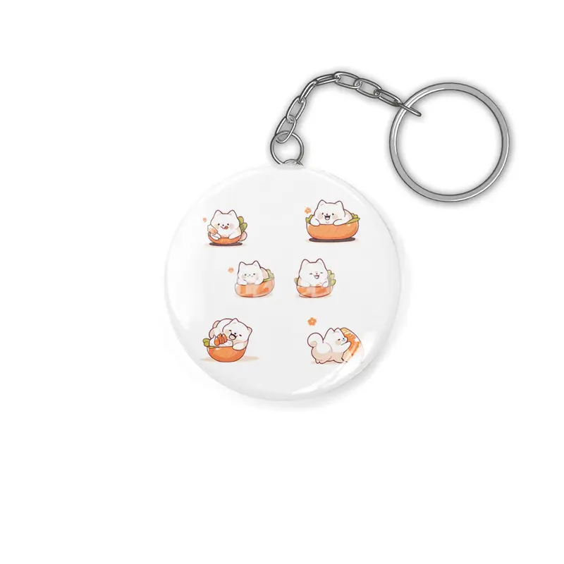 Cute Sushi Dog Anahtarlık