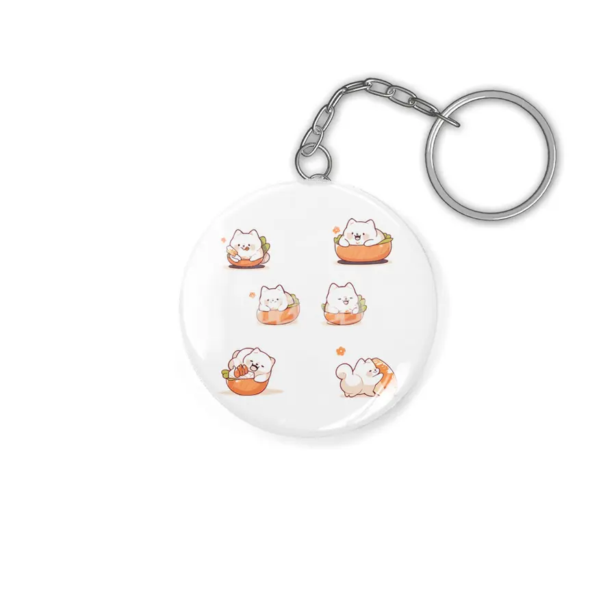 Cute Sushi Dog Anahtarlık