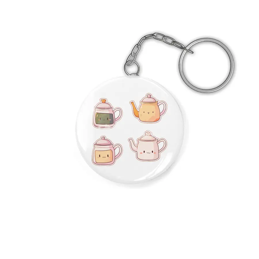 Cute Tea Kettle Anahtarlık