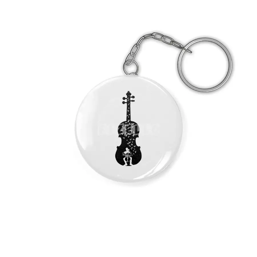 Cello - Playing Cello Anahtarlık