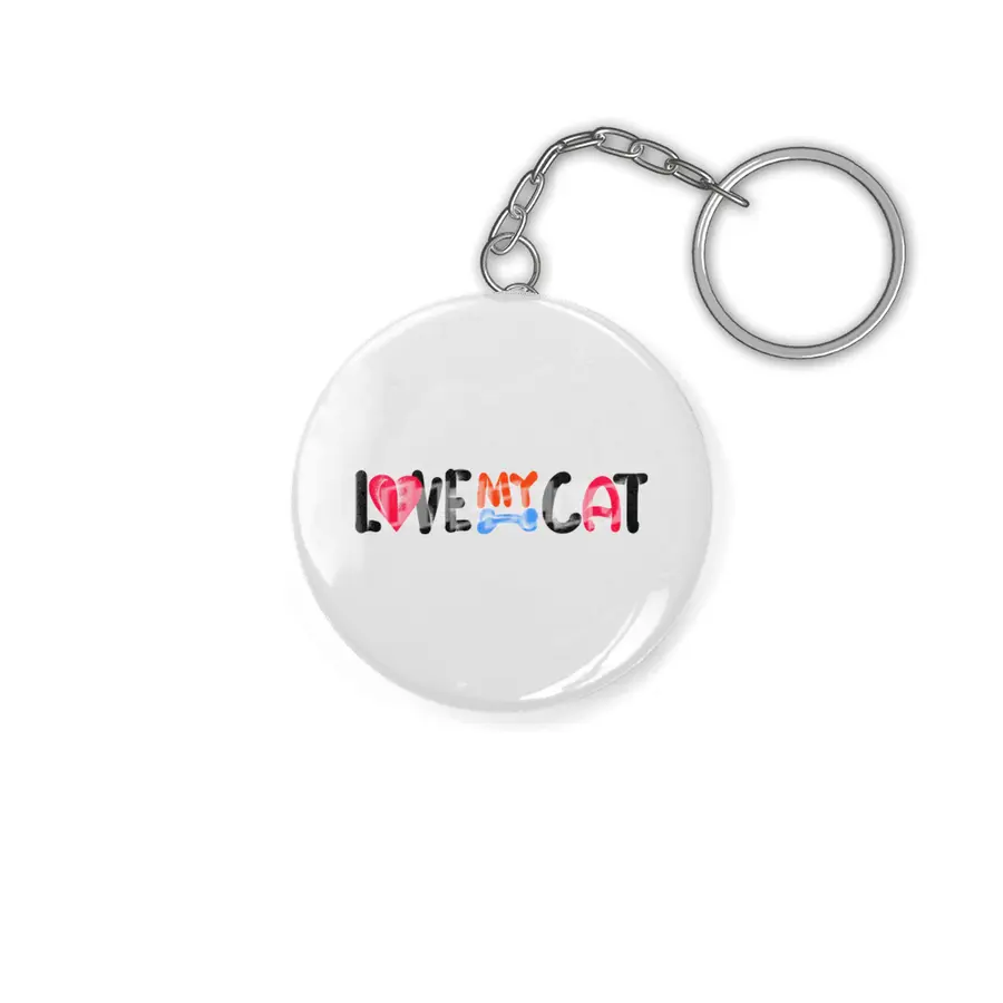 Love My Cat Anahtarlık
