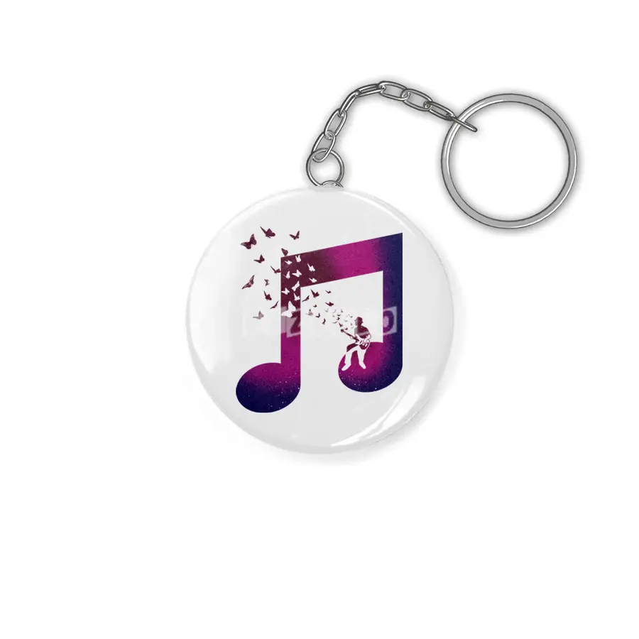 music bass guitar Anahtarlık