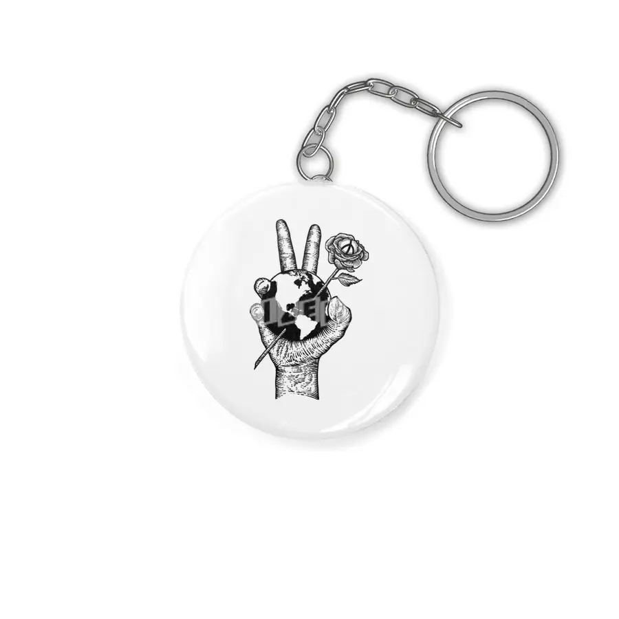 peace world Anahtarlık