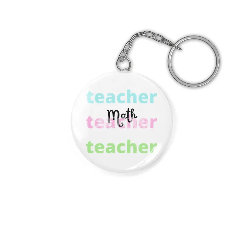 Math Teacher Anahtarlık