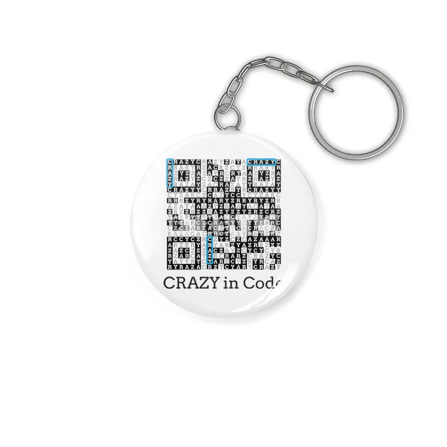 Crazy in code Anahtarlık