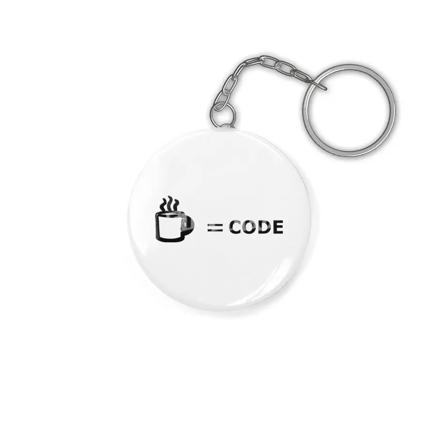 Coffee equals code Anahtarlık