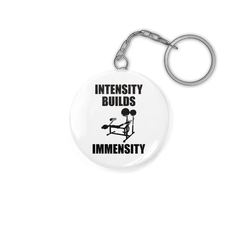 Bodybuilding - Intensity Builds Immensity Anahtarlık