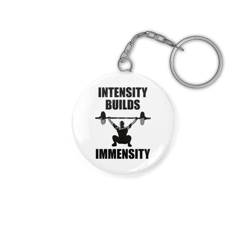Bodybuilding - Intensity Builds Immensity Anahtarlık
