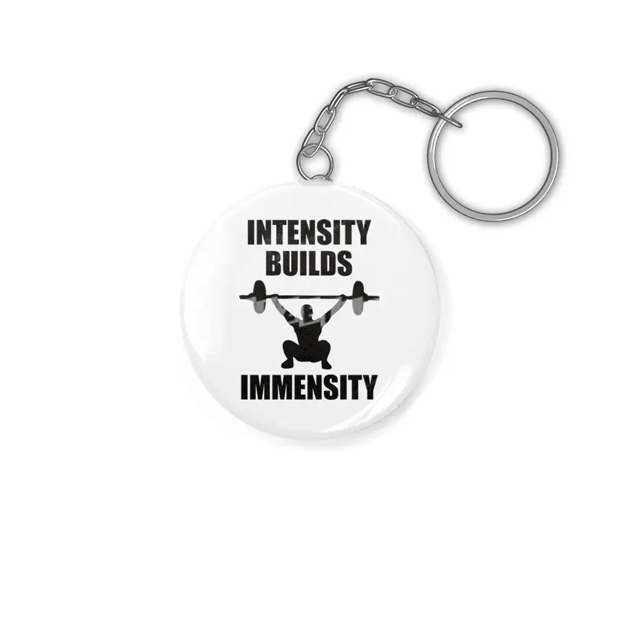 Bodybuilding - Intensity Builds Immensity Anahtarlık