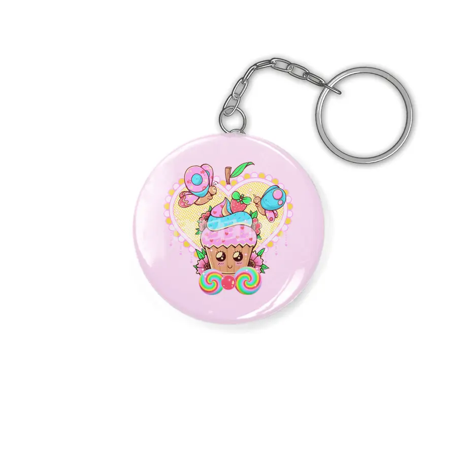Kawaii Cupcake Anahtarlık