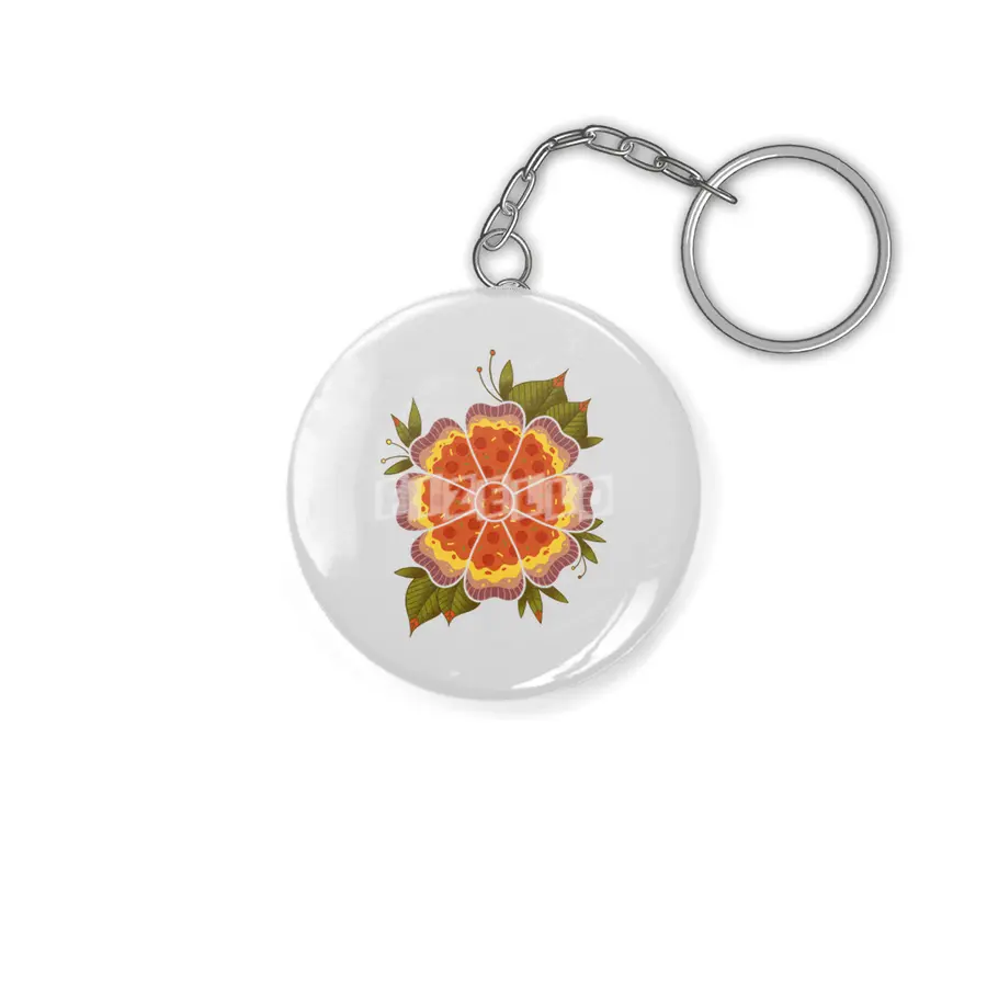 Pizza Flower Anahtarlık
