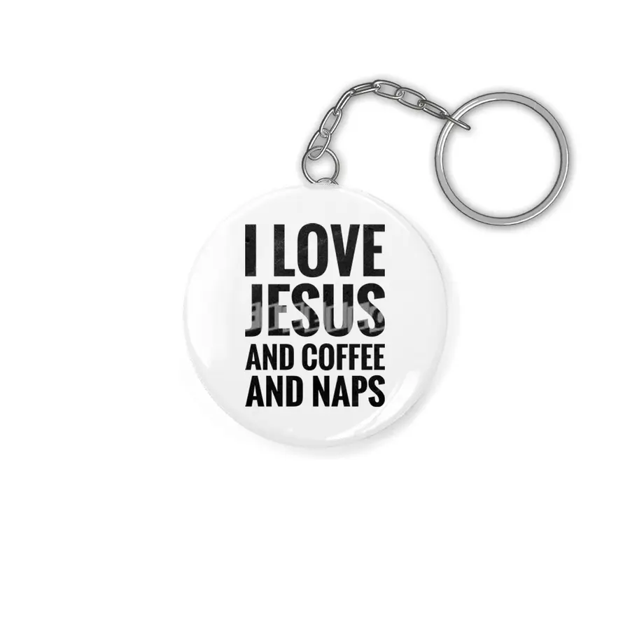 Jesus, Coffee & Naps Anahtarlık