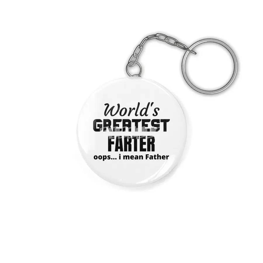 World's greatest farter, mean father Anahtarlık