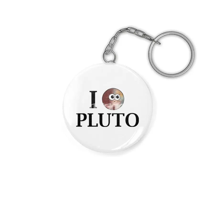 I Heart Pluto Anahtarlık