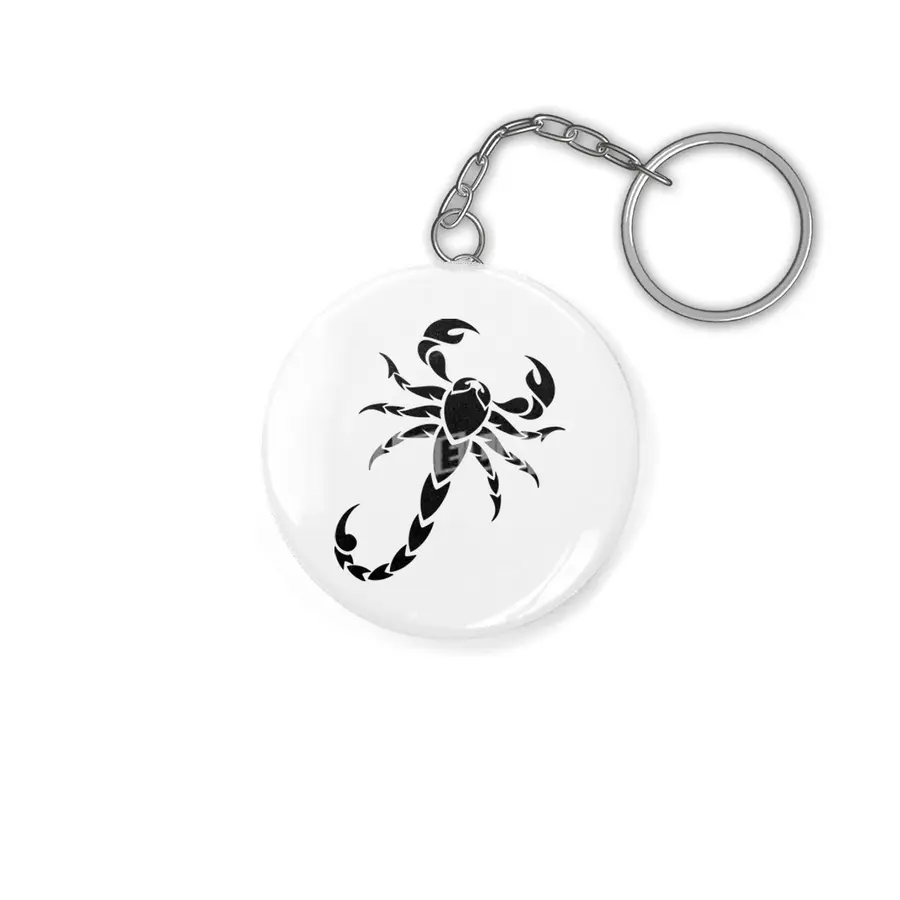Black Scorpion Silhouette Anahtarlık