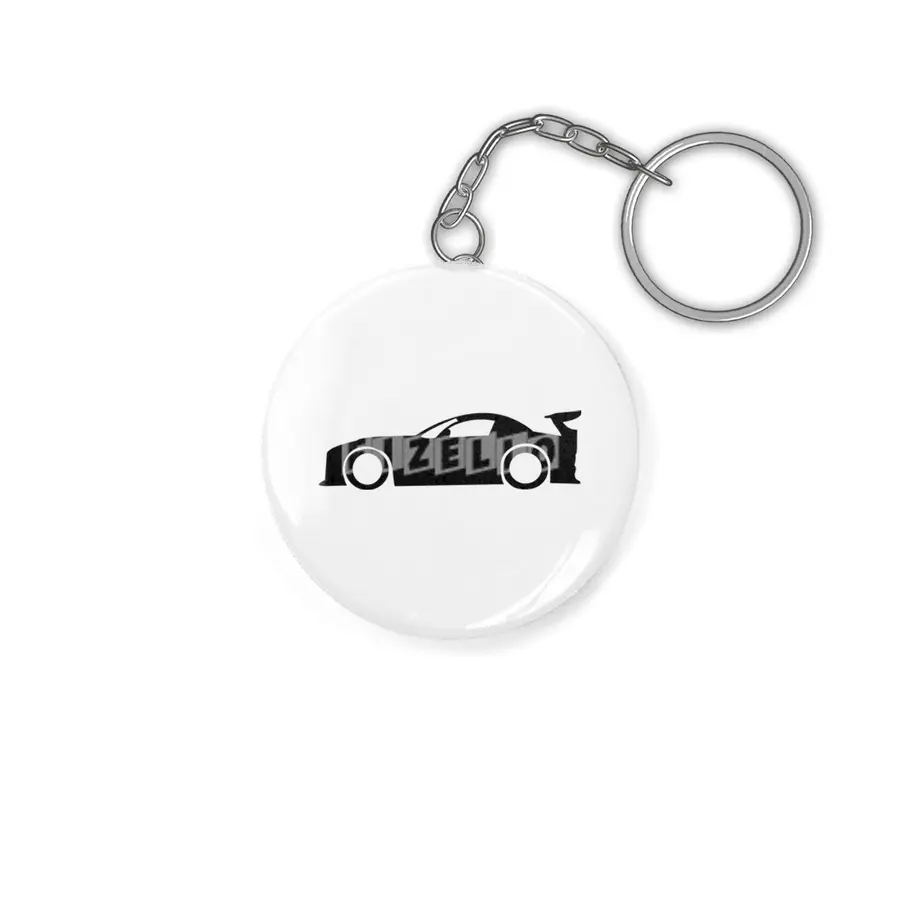 Drift Car Silhouette Anahtarlık