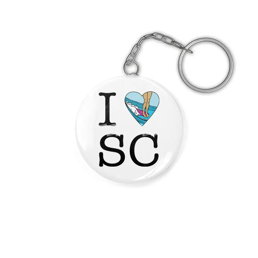 I Surf South Carolina Anahtarlık