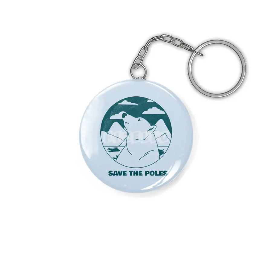 Save the poles Anahtarlık