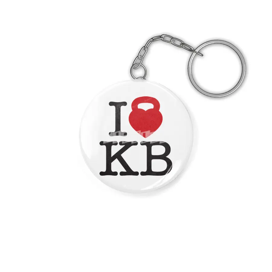 I Heart My Kettle Bell Anahtarlık