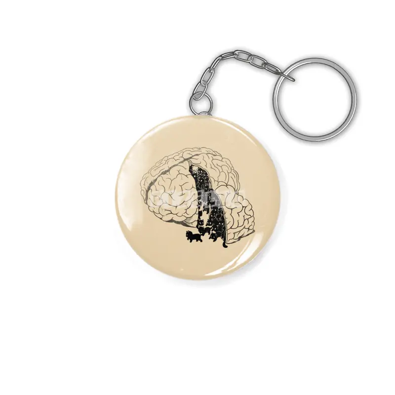 Brain Slice Cats! Anahtarlık