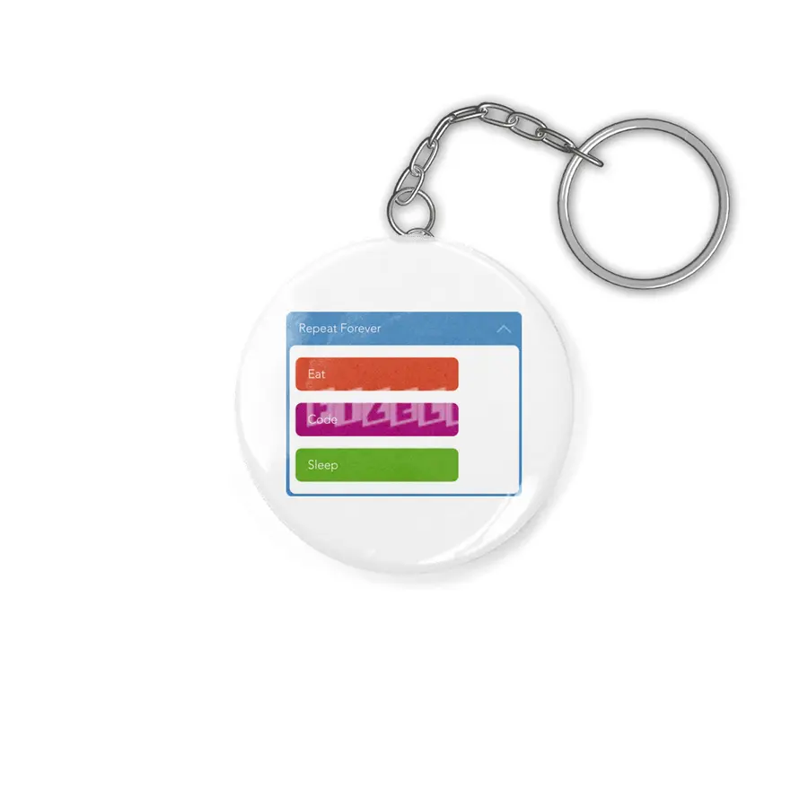Learn, Code, Share, Repeat Anahtarlık
