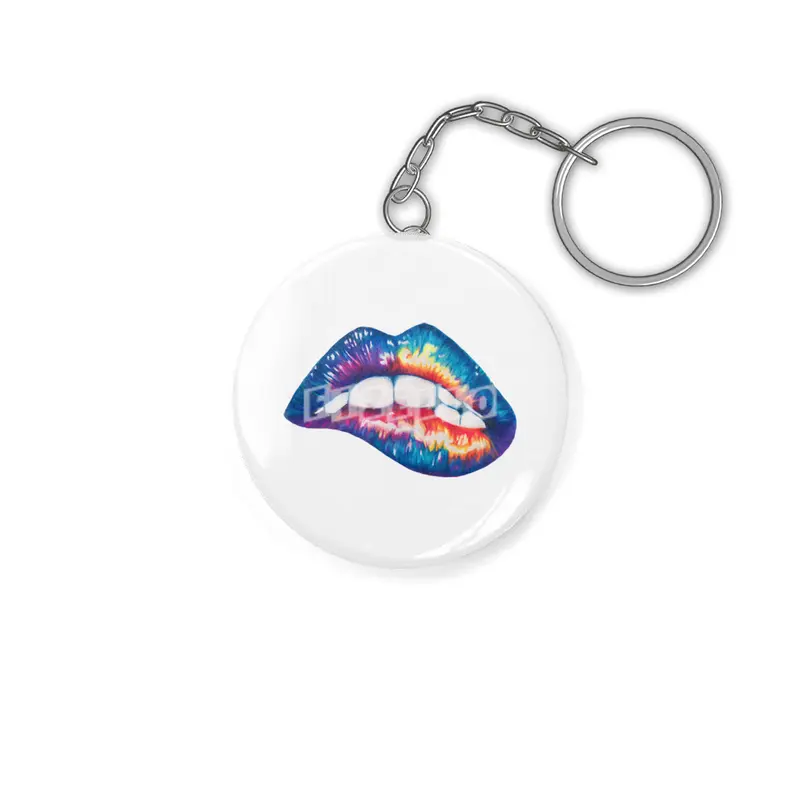 Rainbow Lip Bite Anahtarlık
