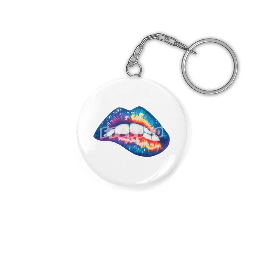 Rainbow Lip Bite Anahtarlık