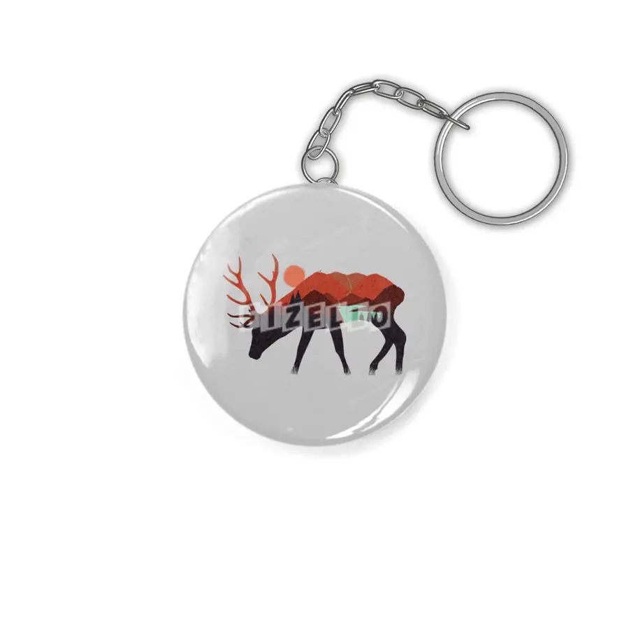stay wild, deer Anahtarlık