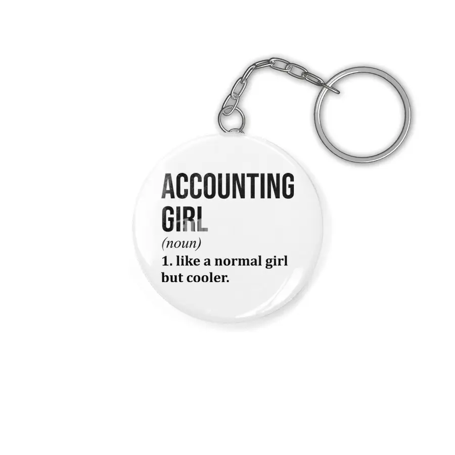 Accounting Girl Funny Saying Anahtarlık