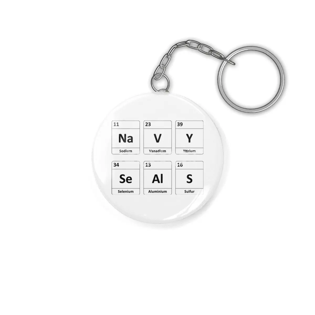 Navy SEALs Periodic Table Elements Anahtarlık