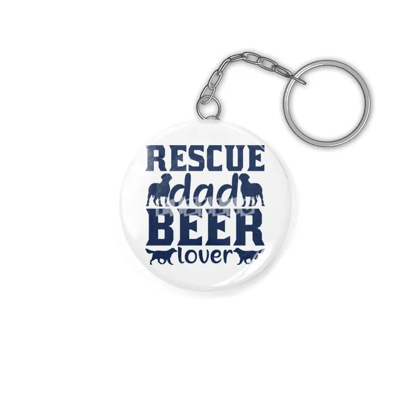 Rescue Dad Beer Lover Anahtarlık