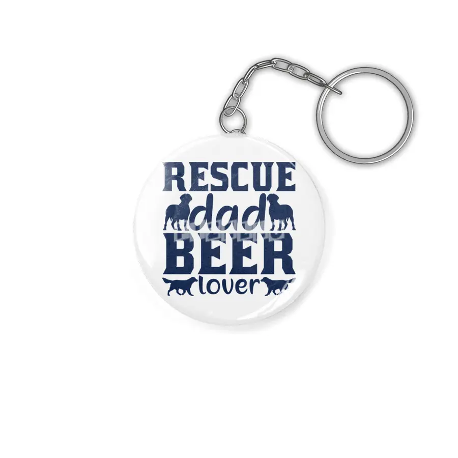 Rescue Dad Beer Lover Anahtarlık