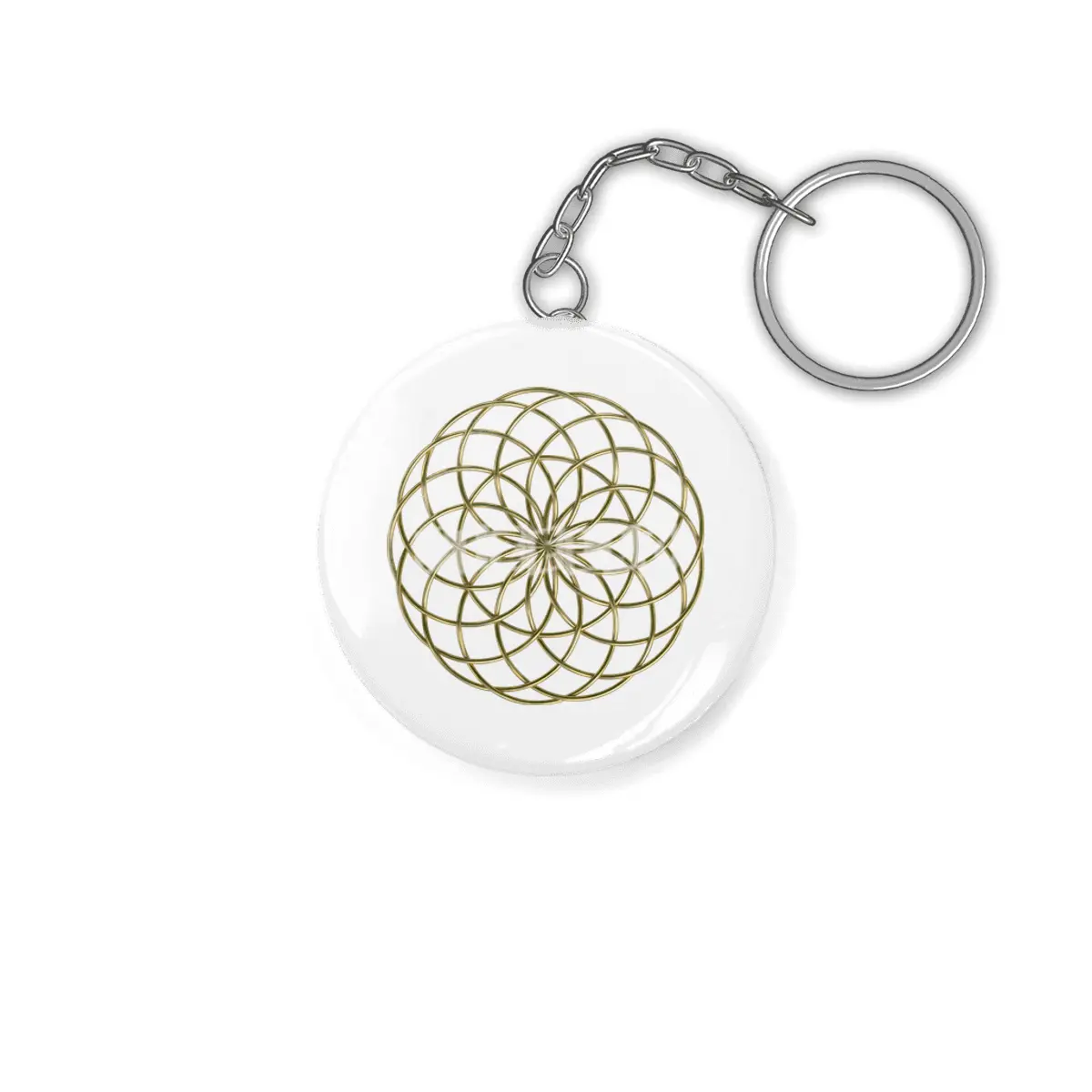 Moon Flower Gold Anahtarlık