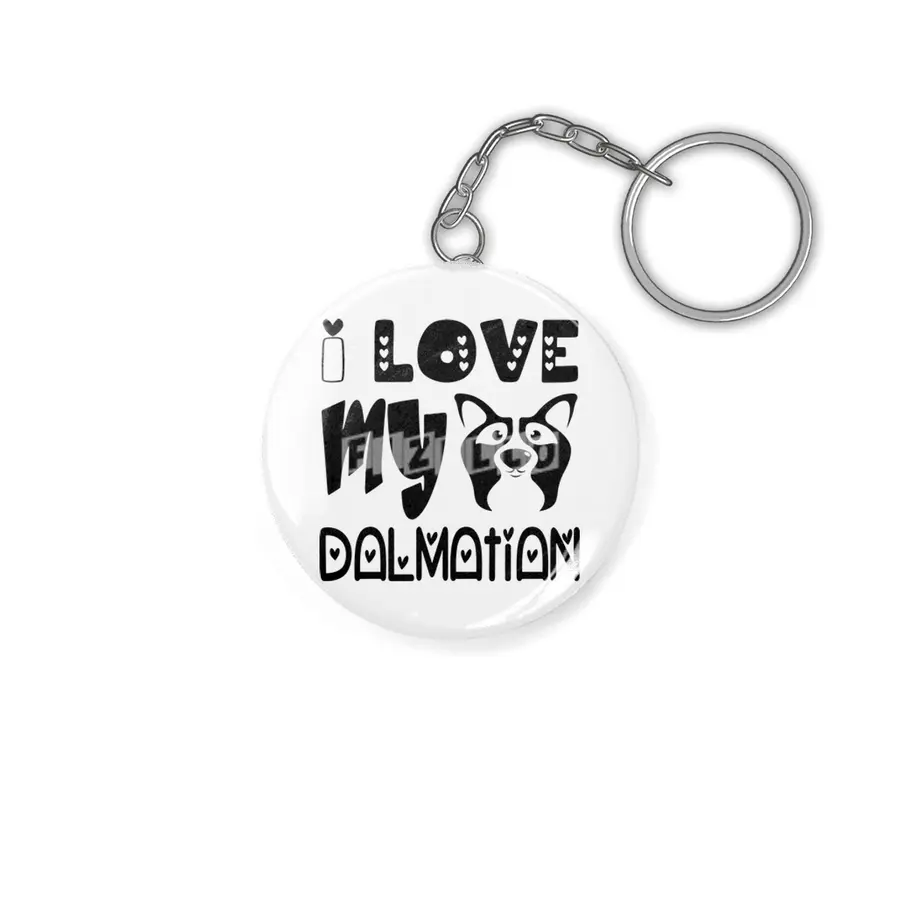 I Love My Dalmatian Anahtarlık
