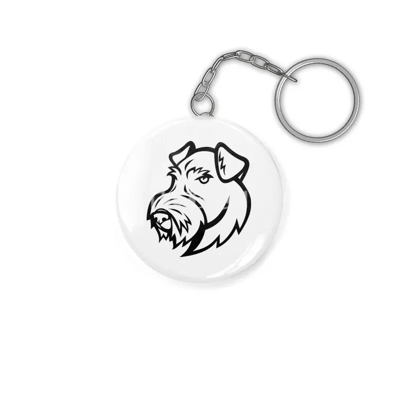 Airedale Terrier Head Anahtarlık