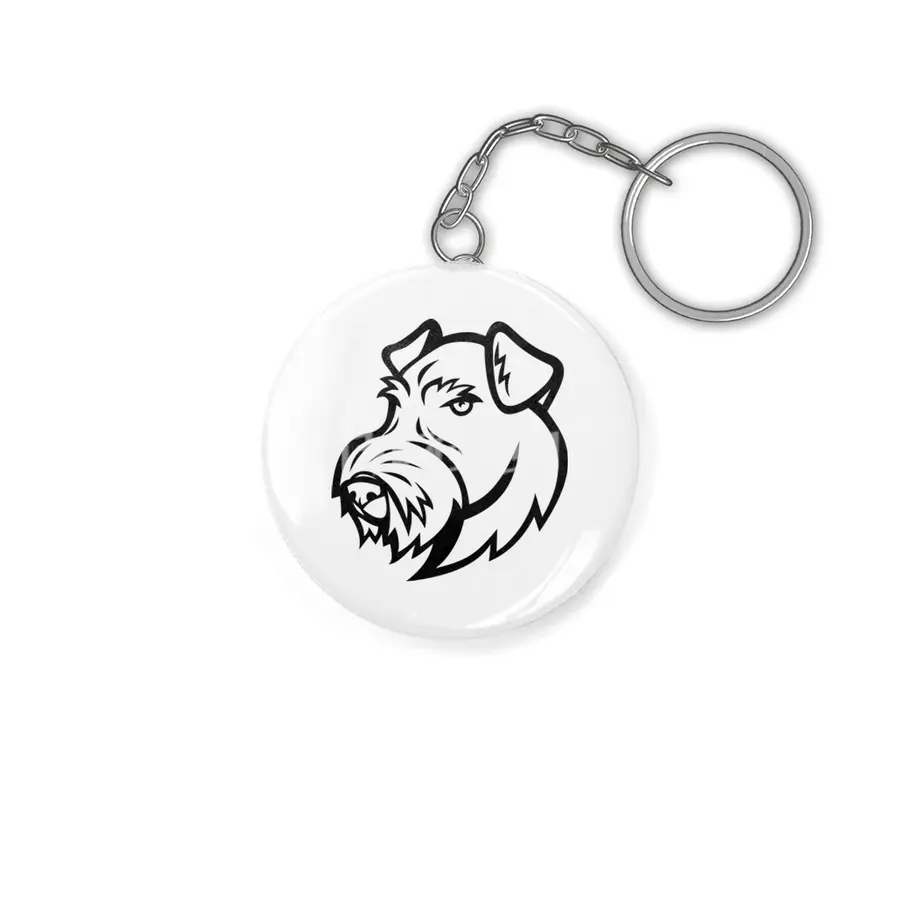 Airedale Terrier Head Anahtarlık