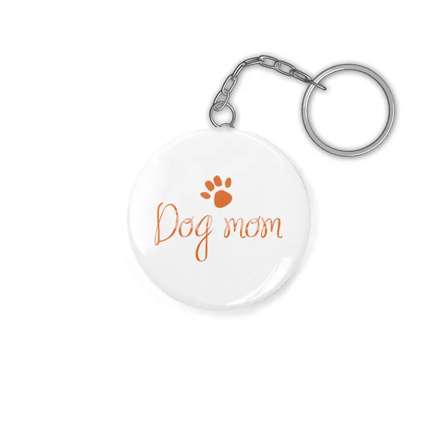 Funny Dog Mom Shirt for Gift Anahtarlık