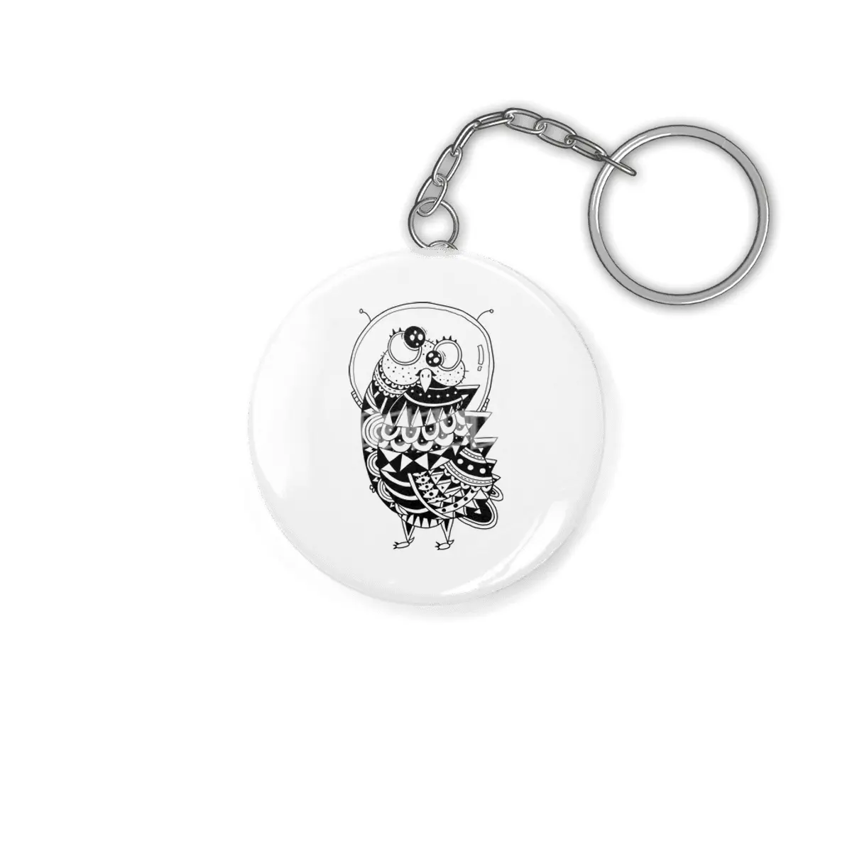 Owl Spaceman Anahtarlık