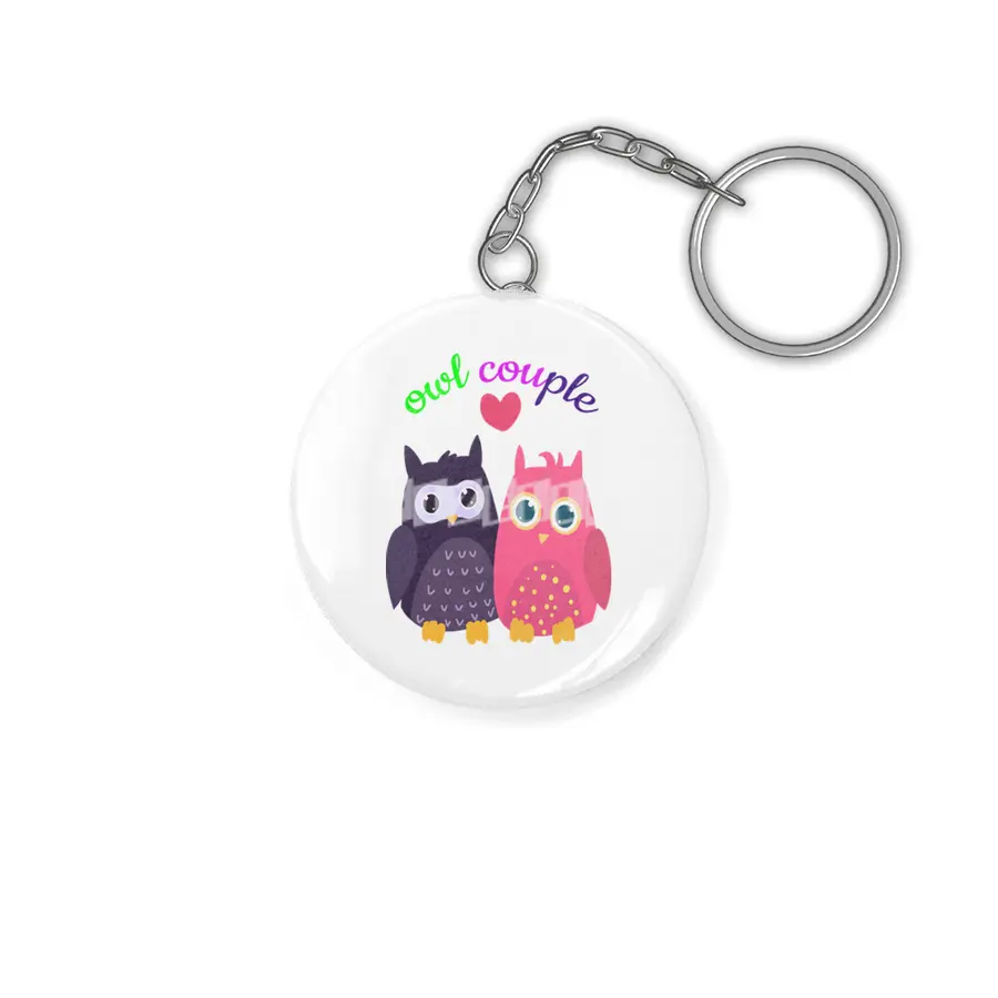 Owl couple shirt Anahtarlık