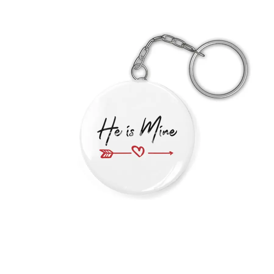 He Is Mine Couple Outfit Anahtarlık