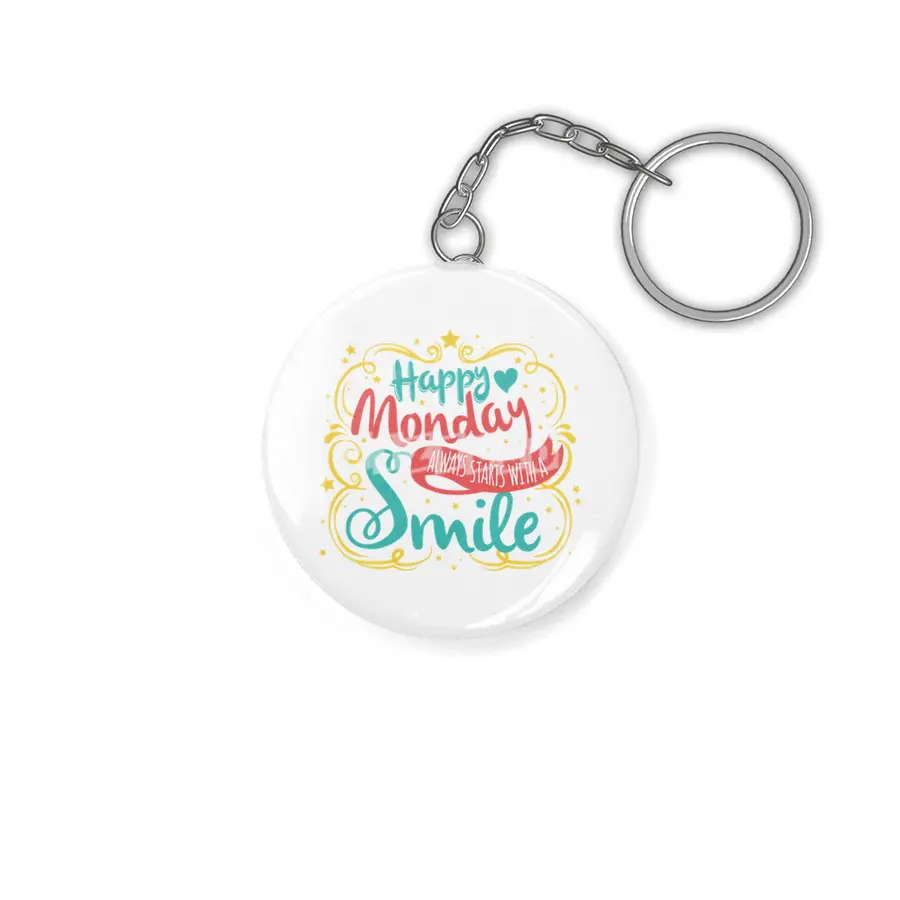 happy monday Anahtarlık