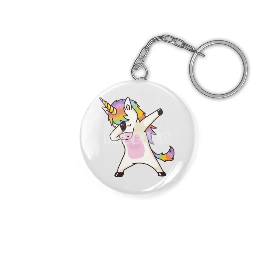 Dabbing Unicorn Shirt Dab Hip Hop Funny Magic Anahtarlık