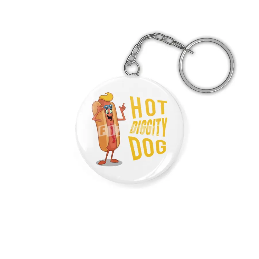 Hot Diggity Dog Yellow Anahtarlık