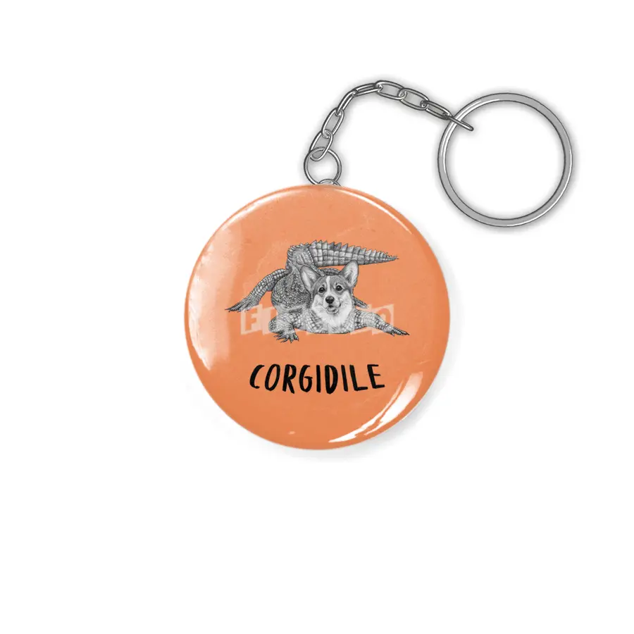 Corgidile | Corgi + Crocodile Hybrid Animal Anahtarlık