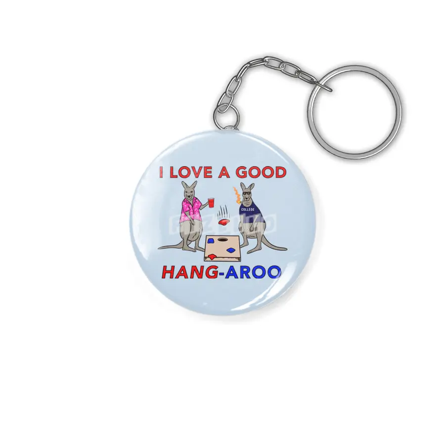 I Love a Good Hang-Aroo Funny Kangaroo Party Anahtarlık