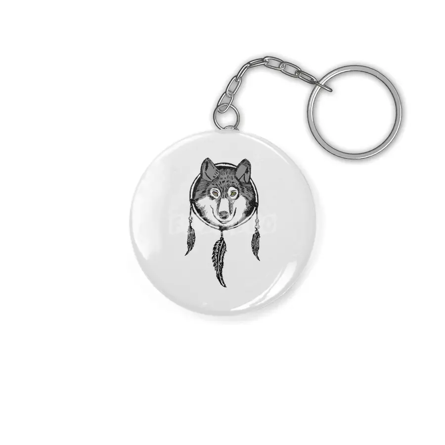 SouthWestern DreamCatcher Wolf Anahtarlık