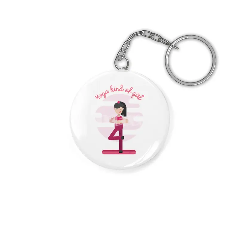 A yoga kind of girl Anahtarlık
