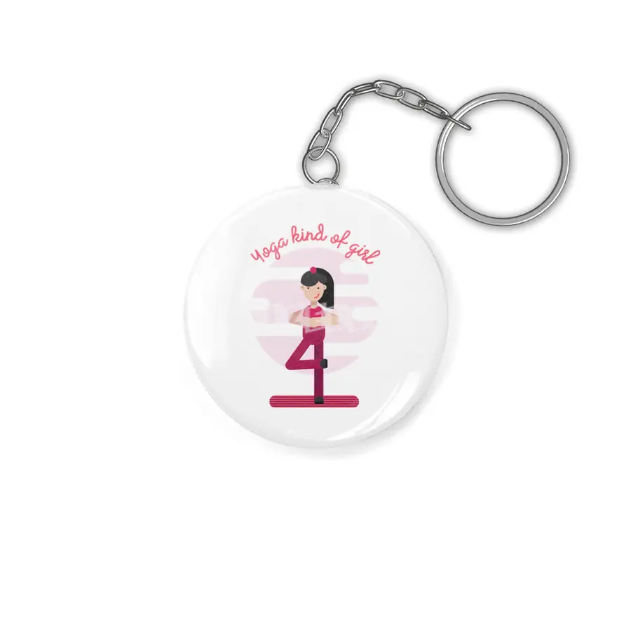 A yoga kind of girl Anahtarlık