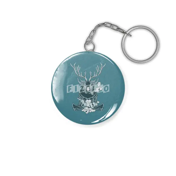 owl deer smoker Anahtarlık