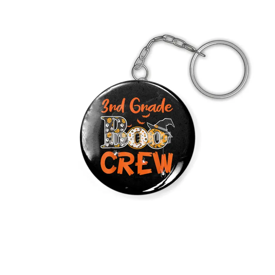3rd grade boo crew  teacher kids halloween gift Anahtarlık